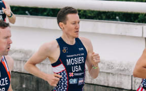 American transgender athlete Chris Mosier
