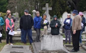 Historian Richard Greenaway is a Christchurch cemetery expert.