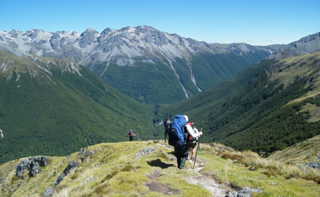 The Travers-Sabine track in the Nelson Lakes National Park.