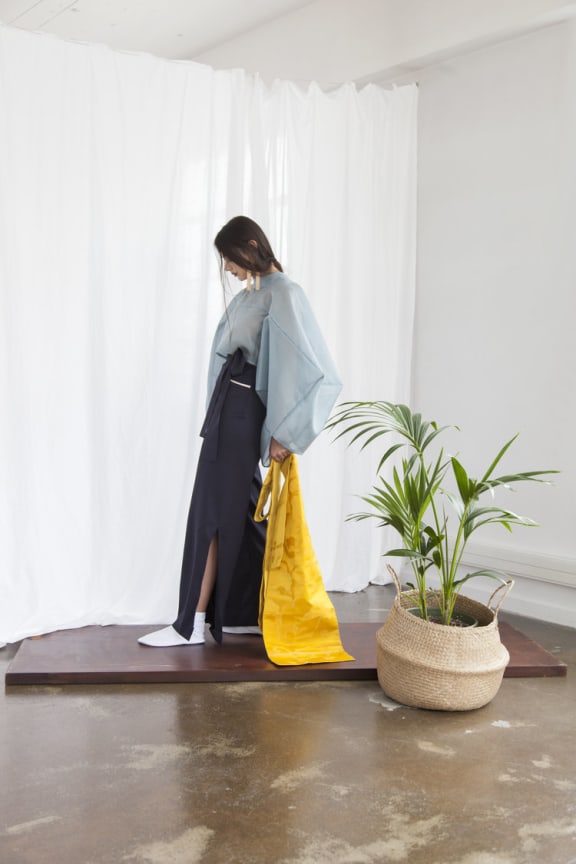 Yoshino Maruyama draws on the Kimono in her collection
