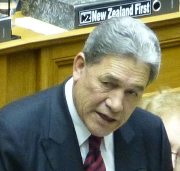 Winston Peters in House.