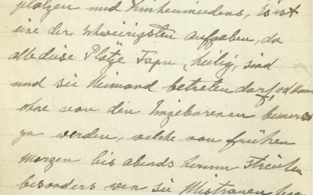 Reischek estate on permanent loan from the Reischek family to the Biology Centre Linz, OÖ Landes-Kultur GmbH, Biologiezentrum Linz, Austria. Andreas Reischek diary entry