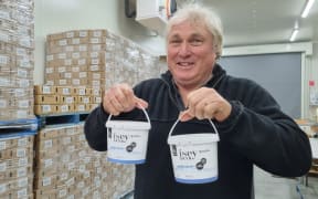 Ross Bolton with some of his skyr.