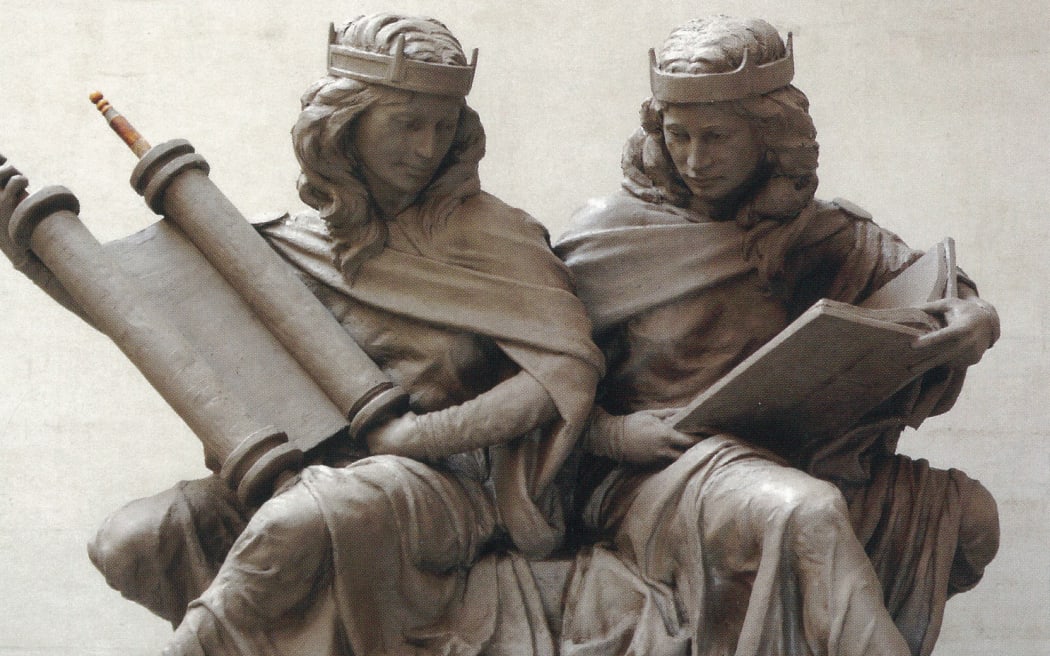 An original sculpture by Joshua Koffman commissioned by Saint Joseph’s University, Philadelphia, USA to commemorate the 50th Anniversary of the Second Vatican Council declaration, Nostra Aetate.