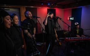 Tom Scott in studio for NZ Live/ 3 October 2025.