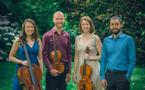 Villani Piano Quartet L to R;
Sarah Spence, Marko Pop Ristov, Emma Dann, Flavio Villani