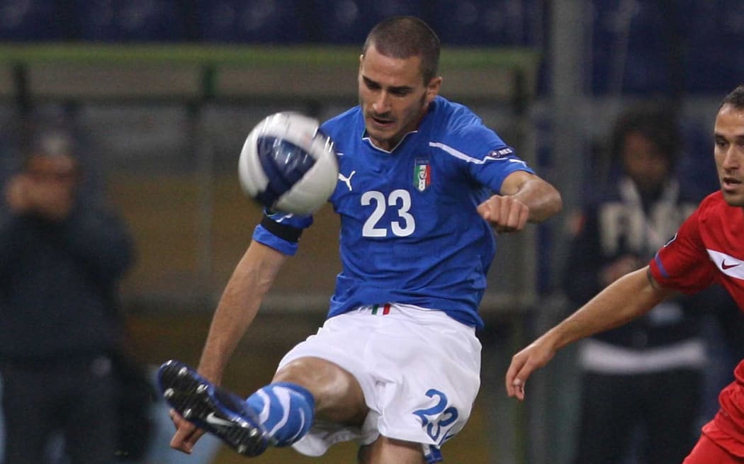 Leonardo Bonucci of Italy in action.