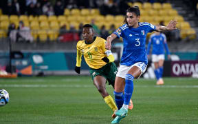 Benedetta Orsi of Italy scores an own goal during the FIFA Women's World Cup Group G - South Africa v Italy at Wellington Regional Stadium, Wellington, New Zealand on Wednesday 2 August 2023.
