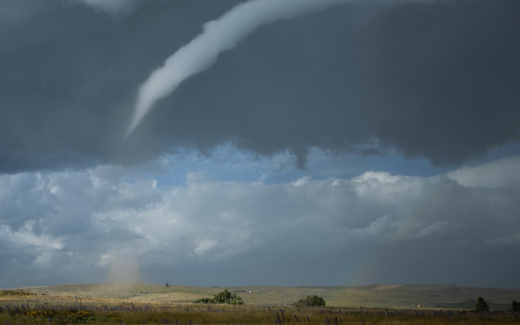 The tornado that hit Alexandra on 17 December 2022.