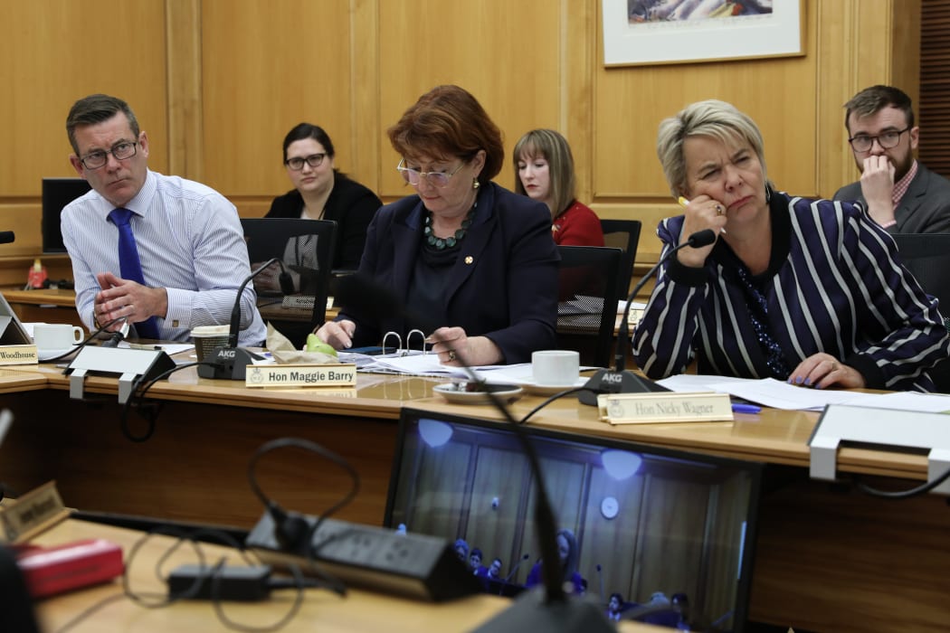 Michael Woodhouse, Maggie Barry and Nicky Wagner in Committee