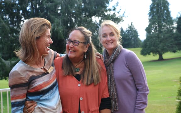 The ladies of Aratika Trust, a charitable trust that supports cancer surivivors and thier whanau through annual retreats and meditation sessions.