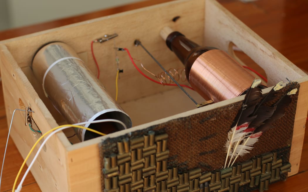 Celeste Oram's homemade radio