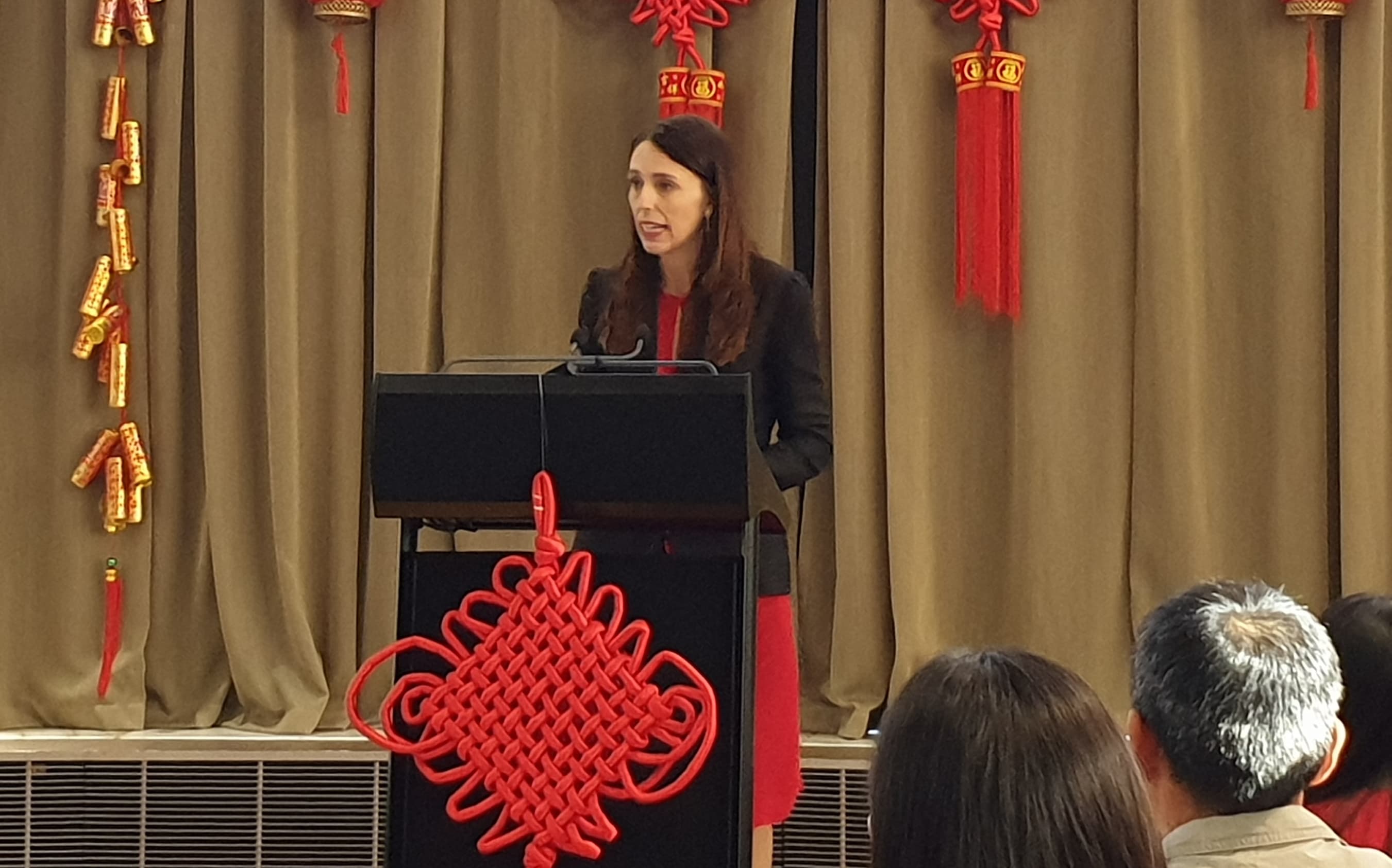 Prime Minister Jacinda Ardern at a Chinese New Year event.