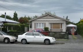 The house where the three officers were injured.