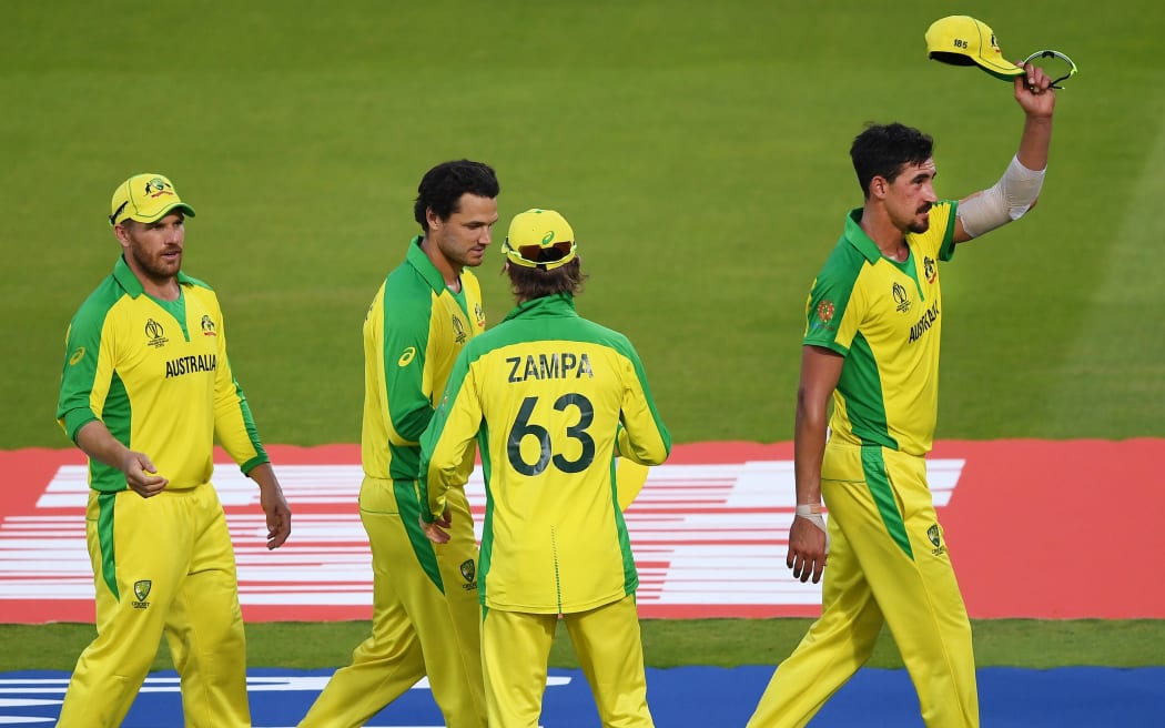 Mitchell Starc.
New Zealand Black Caps v Australia. ICC Cricket World Cup. Lords Cricket Ground. Saturday 29 June 2019. © Copyright Photo: Andrew Cornaga / www.photosport.nz