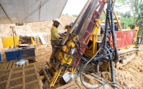 Drilling at the Woodlark Gold Project.