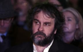 250414. Photo Diego Opatowski / RNZ. ANZAC Day celebrations in Wellington. Director Sir Peter Jackson