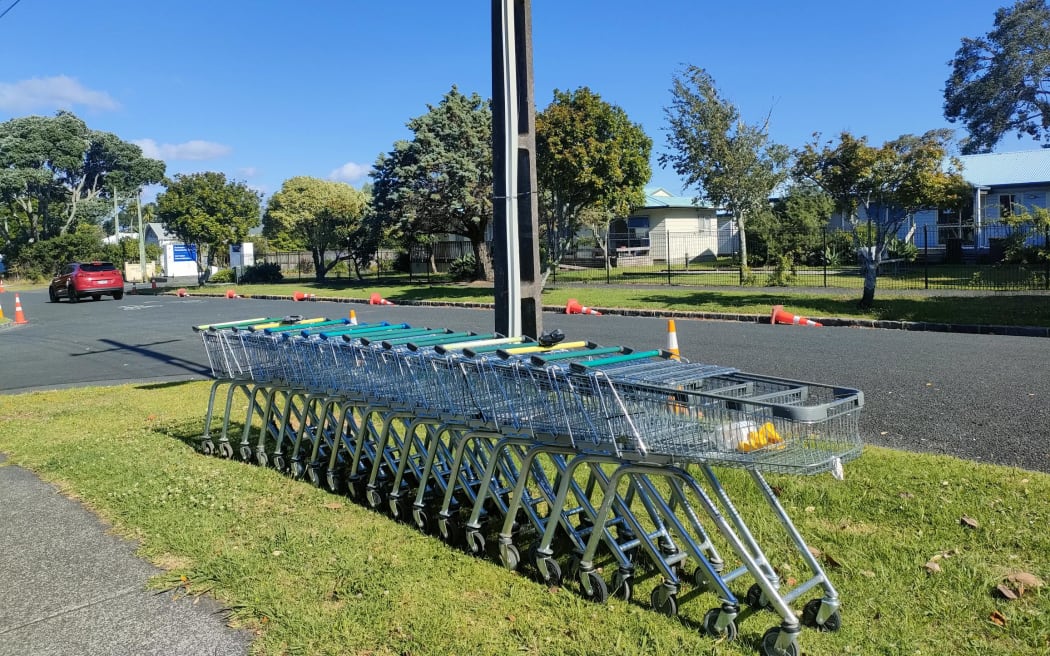 A local in Auckland's Point Chevalier says his street has become a dumping ground for abandoned shopping trollies.