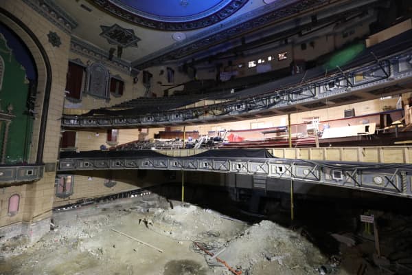 The renovation of St James Theatre, Auckland.