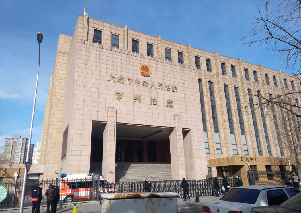 The Dalian Intermediate People's Court in Dalian city, northeast China's Liaoning province, 29 December 2018.