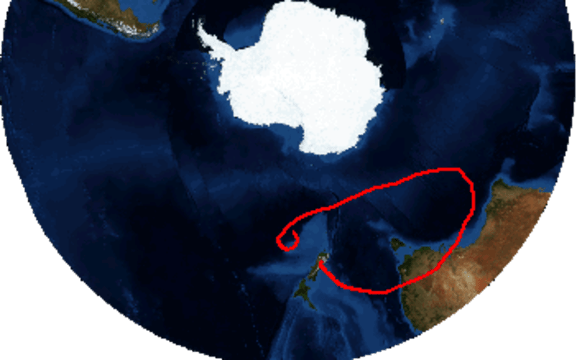 During the first week since lift-off, the balloon has flown a loop to Australia and back.