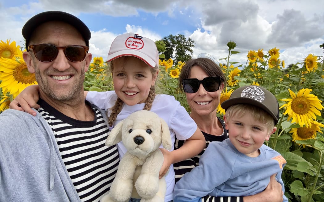 Kate Nelson and her family.