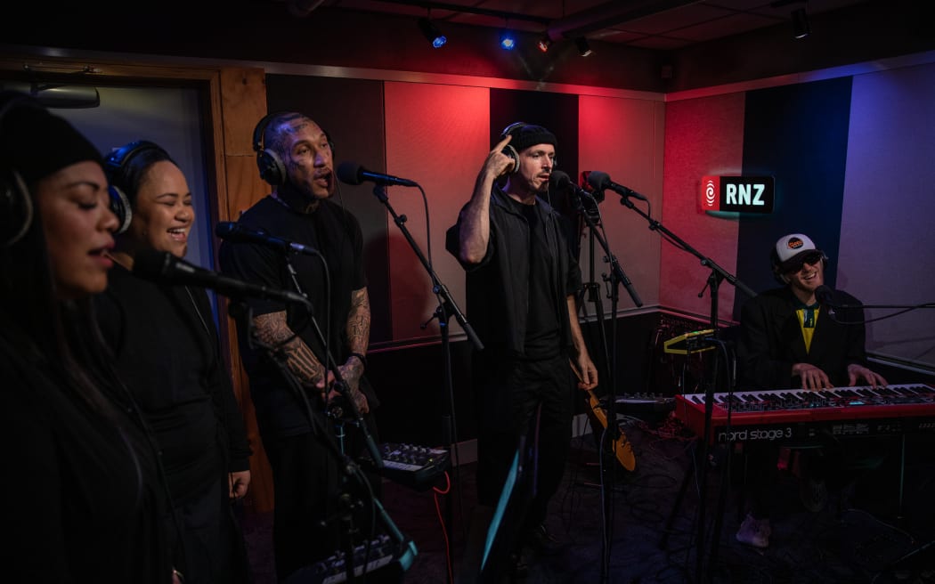 Tom Scott in studio for NZ Live/ 3 October 2025.
