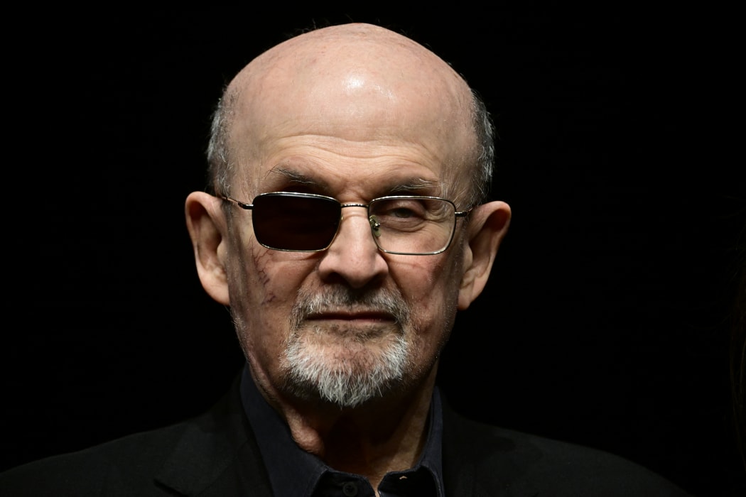 Indian-British novelist Salman Rushdie.