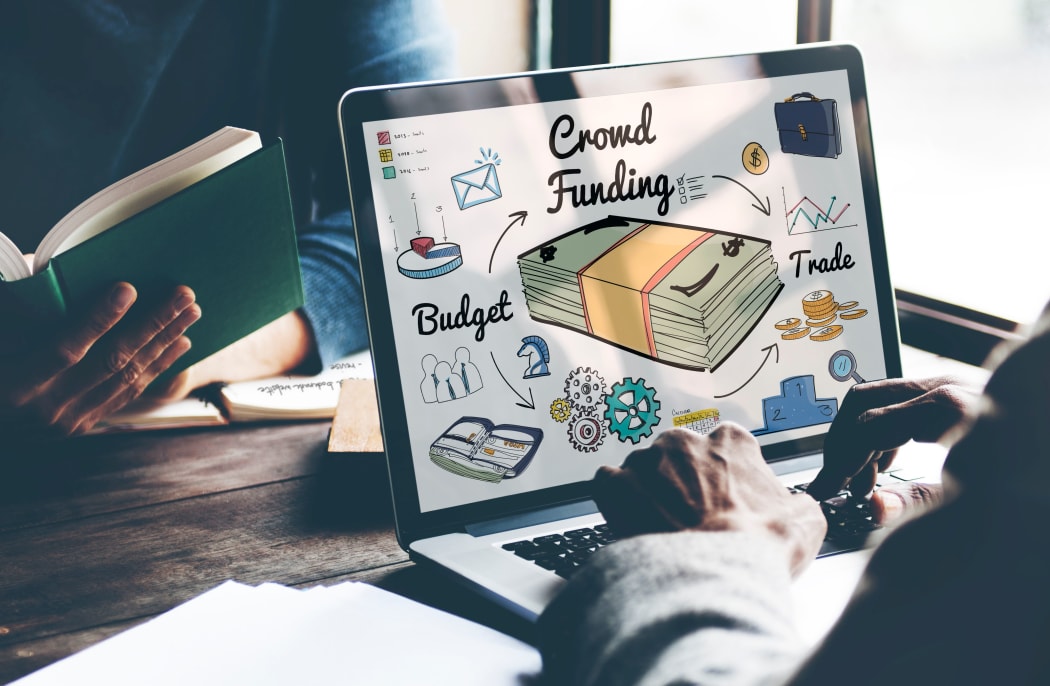 Crowd Funding Fundraising Financial Investment Support Concept