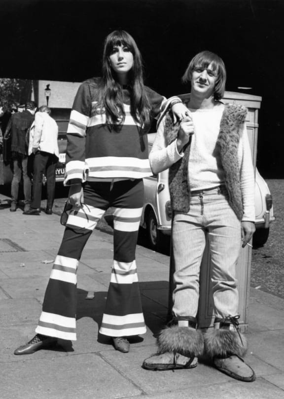 Sonny and Cher in London 1960s.