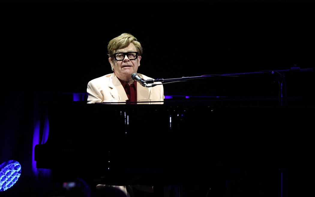 Elton John performs onstage at the 