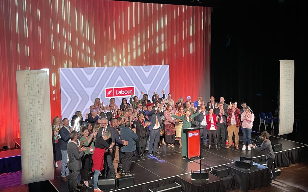 Labour politicians gather at the party's annual conference in South Auckland at the weekend.