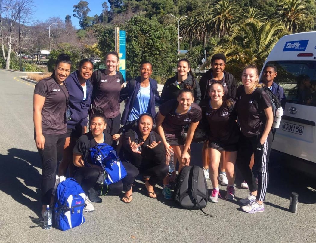The Marama Vou netball team is a mix of players Fiji, Samoa and New Zealand.