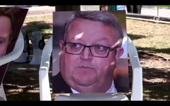 Guyon Espiner talks to Christchurch Earthquake Protesters