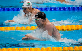 Lewis Clareburt, Men's 400m Individual Medley final, Tokyo Aquatics Centre. Tokyo 2020 Olympic Games.
