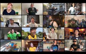 A screenshot of the Stay waiata video.