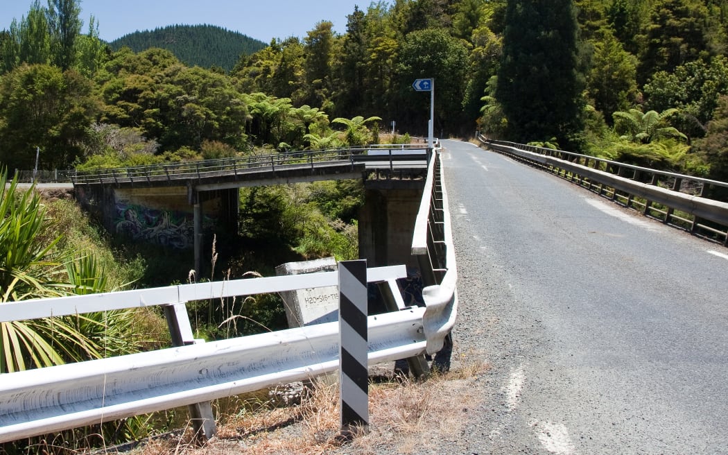 Northland, New Zealand. Two rivers meet at this bridge as well: The Awarua River joins the Mangakahia River.