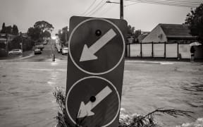 Flooding in Auckland's Wairau Valley