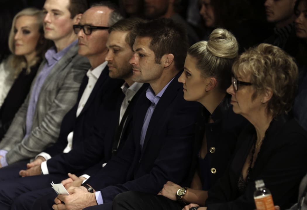Richie McCaw at the Kate Sylvester Show at 2015 NZ Fashion week.
