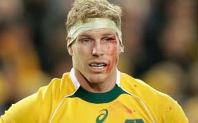 The Wallabies loose forward David Pocock.