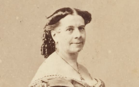 Portrait of Anna Bishop (nee Rivière), English operatic soprano, 1868, by Batchelder & Co.