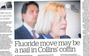 He's behind you . . . 
Yet another opinion piece in the Herald  predicting the demise of the opposition leader.