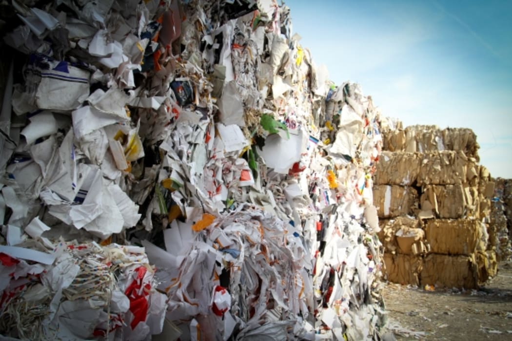 Bales of recycling