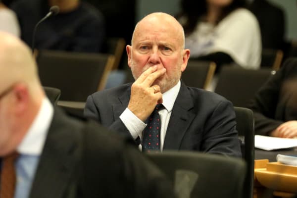 Philip Polkinghorne at day 1 of his trial for the murder of his wife at the High Court at Auckland.