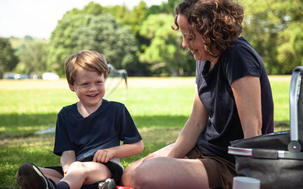 Harry McPhail with this mum Marie McPhail