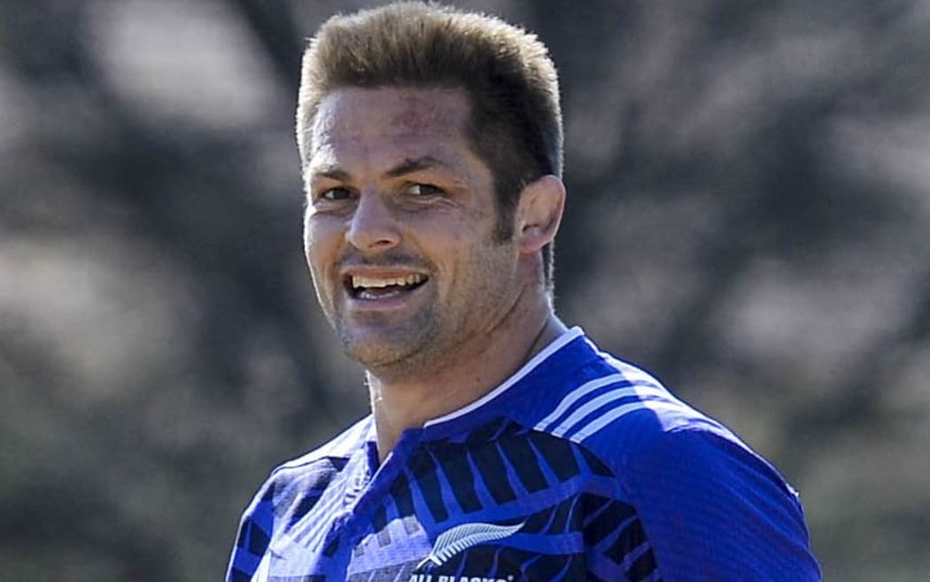 The All Blacks captain Richie McCaw  during the New Zealand training session at the St Davids School in Johannesburg.