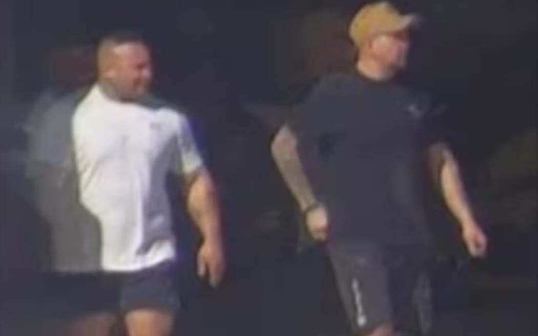 Ricky Poa (left) and Blake Harpur at Cany Customs, Rangiora, in September 2023.