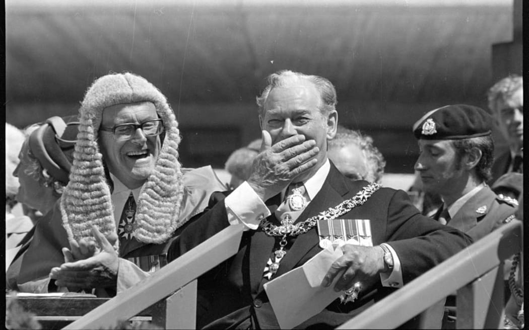 Former Prime Minister Keith Holyoake sworn in as Governor General
