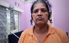 Anul Lata at her mother's damaged home in Ba.