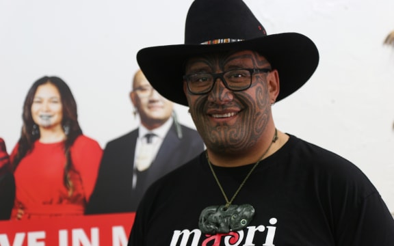 Rawiri Waititi at the Māori Party headquarters in Rotorua.